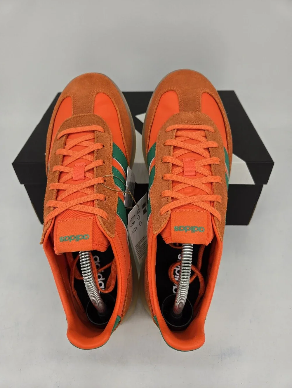 adidas Men's Barreda Decode JR3520 Semi Impact Orange Court Green Shoe Size 10.5